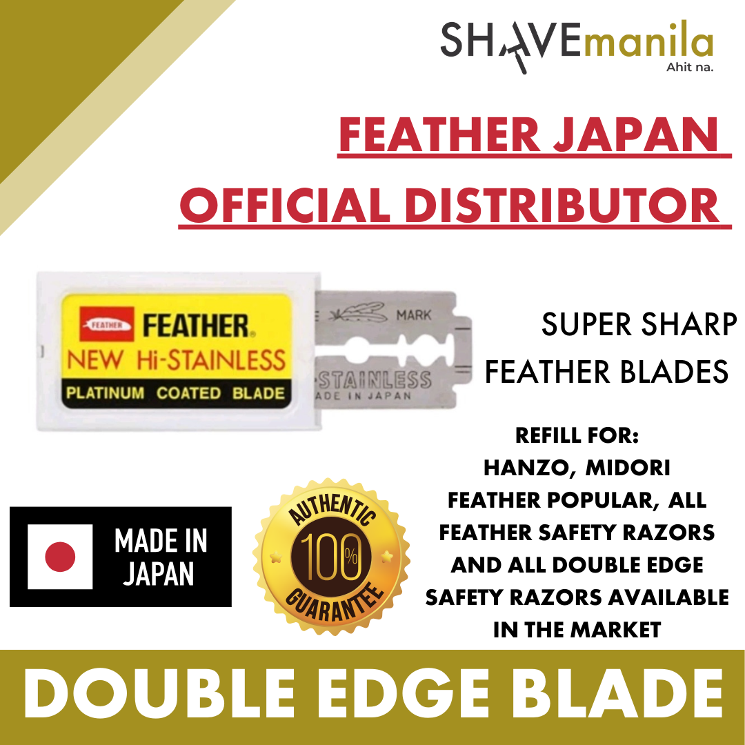 Feather New HI STAINLESS Platinum Coated Blades