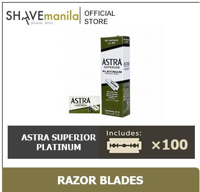 Astra Superior Platinum Double Edge Blades 100 BLADES