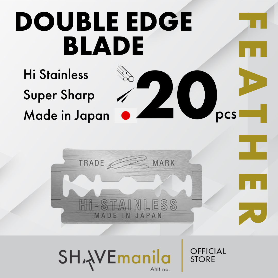 Feather New HI STAINLESS Platinum Coated Blades