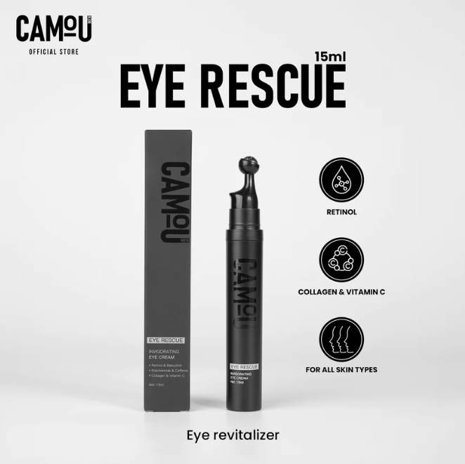Eye Rescue by Camou for Men (Revitalize Eye Area, Reduce Stressed Eye Area)