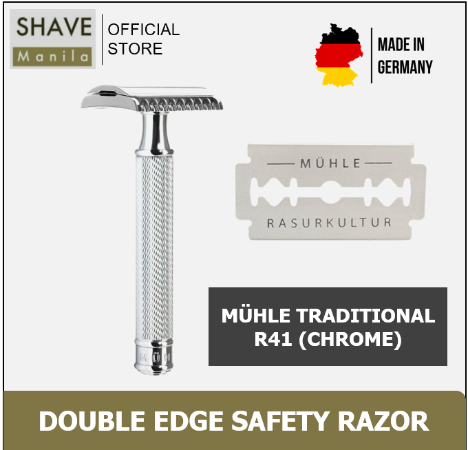 MÜHLE TRADITIONAL R41 CHROME SAFETY RAZOR (OPEN COMB)