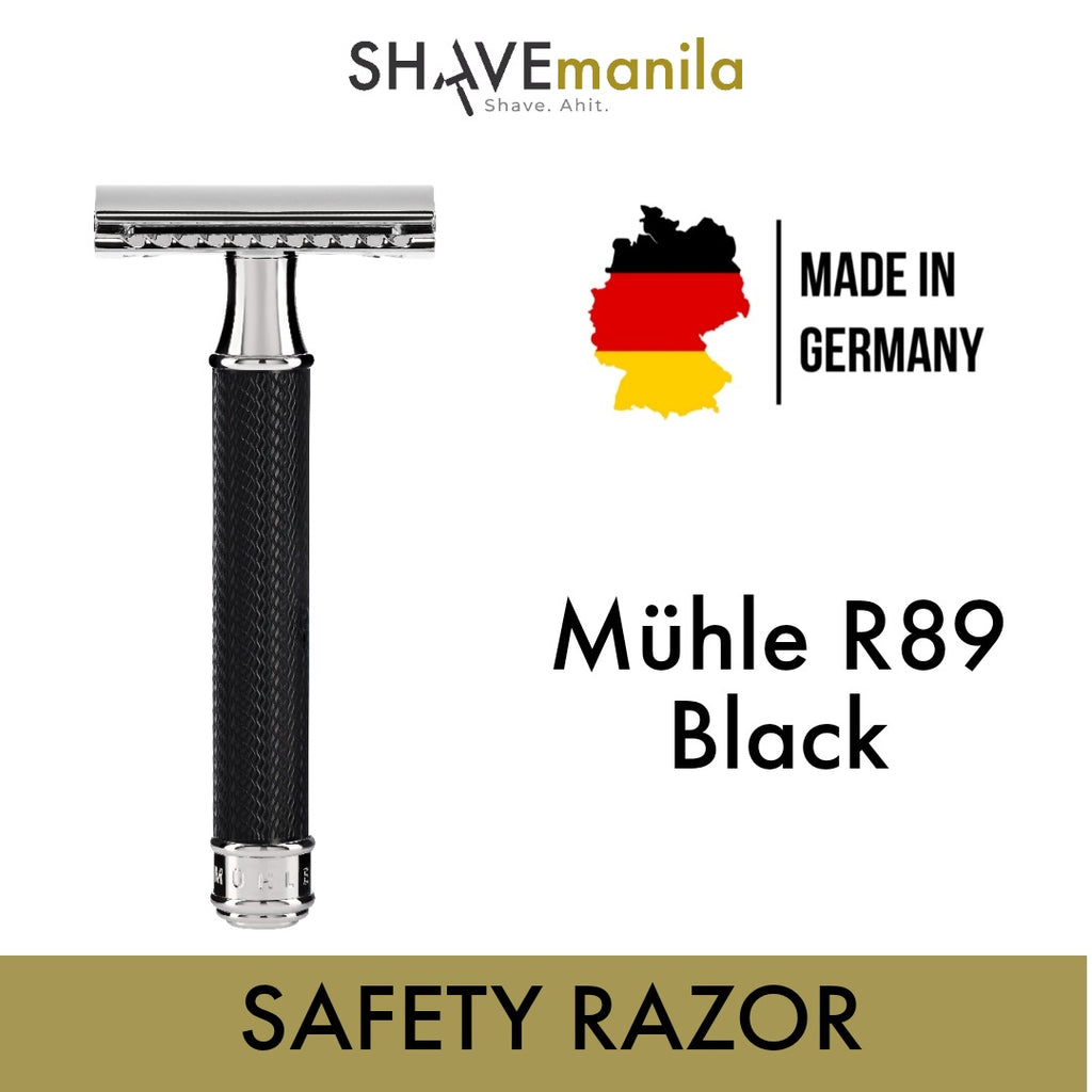 MÜHLE R89 TRADITIONAL CHROME SAFETY RAZOR (CLOSED COMB) Black